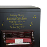 Piano Braille Cremation Urn