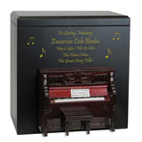 Piano Braille Cremation Urn