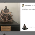 Michelangelo's Pieta Cremation Urn
