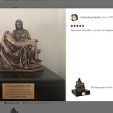Michelangelo's Pieta Cremation Urn