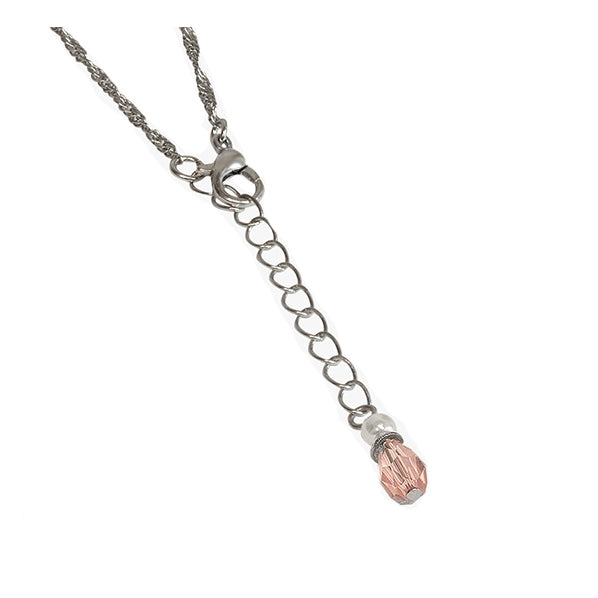 Pink Angel Glass Pendant Urn