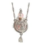 Pink Angel Glass Pendant Urn - Love Charms Option