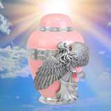 Wings of an Angel Pink Adult Urn - Pro Laser Engraving - Burial Vault Option