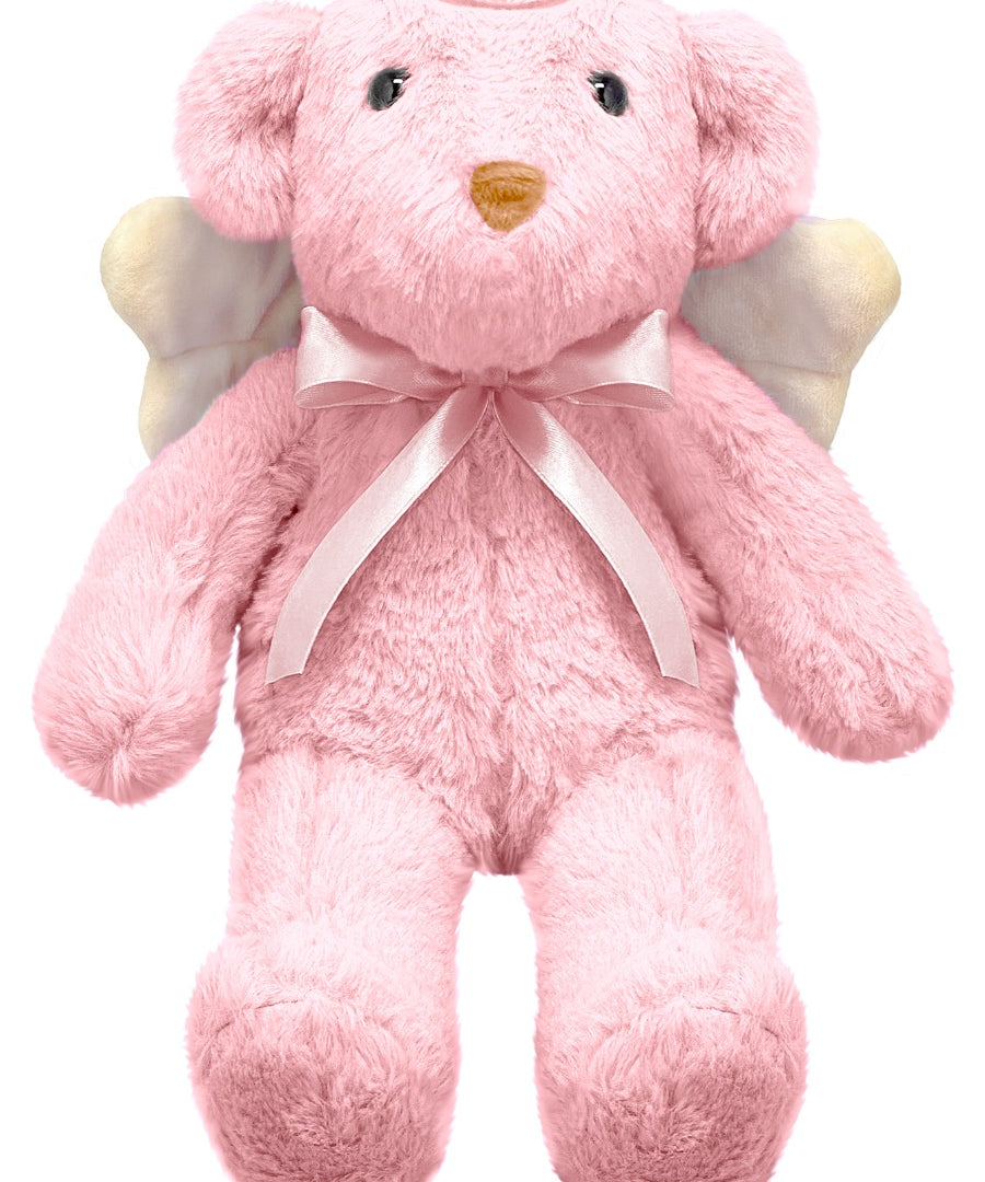 Pink Angel Teddy Bear Keepsake Urn