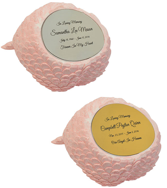 Pink Angel Wings Keepsake Urn