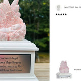 In Loving Arms Pink Infant Urn - Baby Angel Urn For Infants