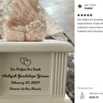 New Born Infant Pink Angel Column Urn - Baby Girl Urn For Infants