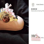Pink Bootie Photo Baby Urn