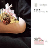 Pink Bootie Photo Baby Urn