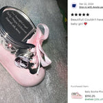 Pink Bootie Photo Baby Urn