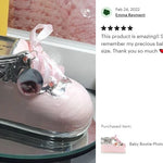 Pink Bootie Photo Baby Urn