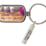 Pink Bowling Ball Memorial Keychain Urn
