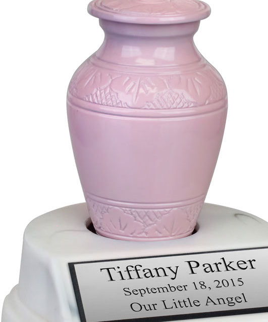 Pink Brass Preemie Urn