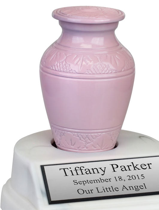 Pink Brass Preemie Urn