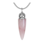 Rose Quartz Cremation Jewelry Urn 