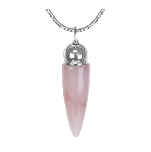 Rose Quartz Cremation Jewelry Urn 