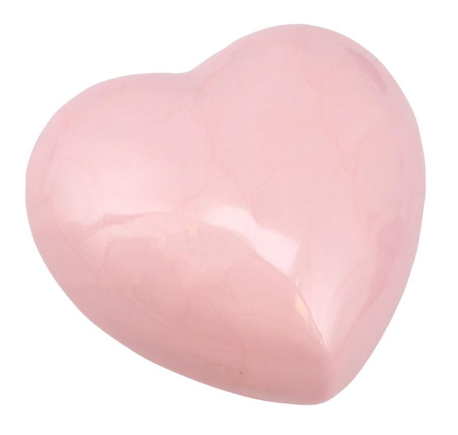 Pink Premature Baby Engraved Heart Urn - Stand Option