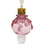 Pink Snowball Icicle Ornament Keepsake Urn