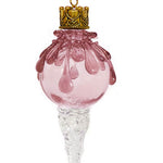 Pink Snowball Icicle Ornament Keepsake Urn