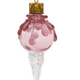 Pink Snowball Icicle Ornament Keepsake Urn