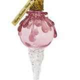 Pink Snowball Icicle Ornament Keepsake - Love Charms® Option