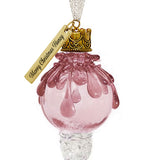 Pink Snowball Icicle Ornament Keepsake - Love Charms® Option