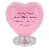 Pink Heart Medium Urn