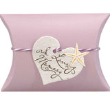 Starfish Tiny Aqua and Pink Peaceful Pillow® Bio Urns - In Loving Memory - Set of 2