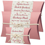 Pink Petals Peaceful Pillow® Water Burial Cremation Urn - Biodegradable Water Burial At Sea Urn - Ocean Wide River Urn