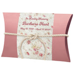Pink Petals Peaceful Pillow® Water Burial Cremation Urn - Biodegradable Water Burial At Sea Urn