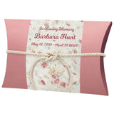 Pink Petals Peaceful Pillow® Water Burial Cremation Urn - Biodegradable Water Burial At Sea Urn