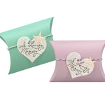 Starfish Tiny Aqua and Pink Peaceful Pillow® Bio Urns - I Loving Memory - Set of 2
