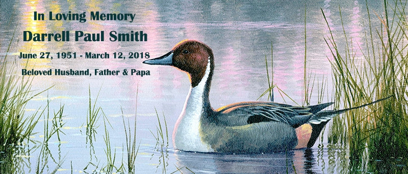 Pintail Drake Keychain Urn by Abraham Hunter