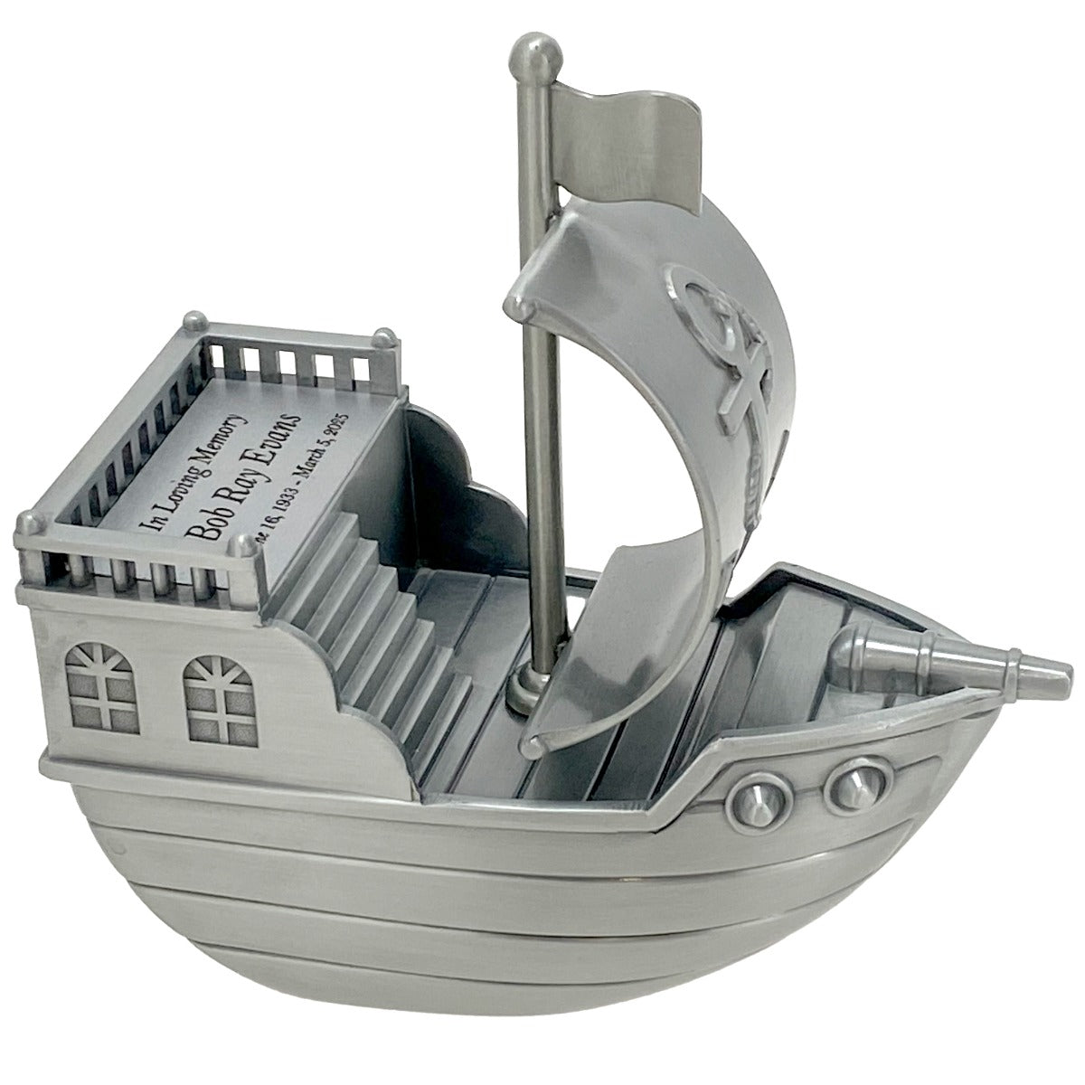 Pirate Keepsake Urn - Unique Pewter Urn For Ashes