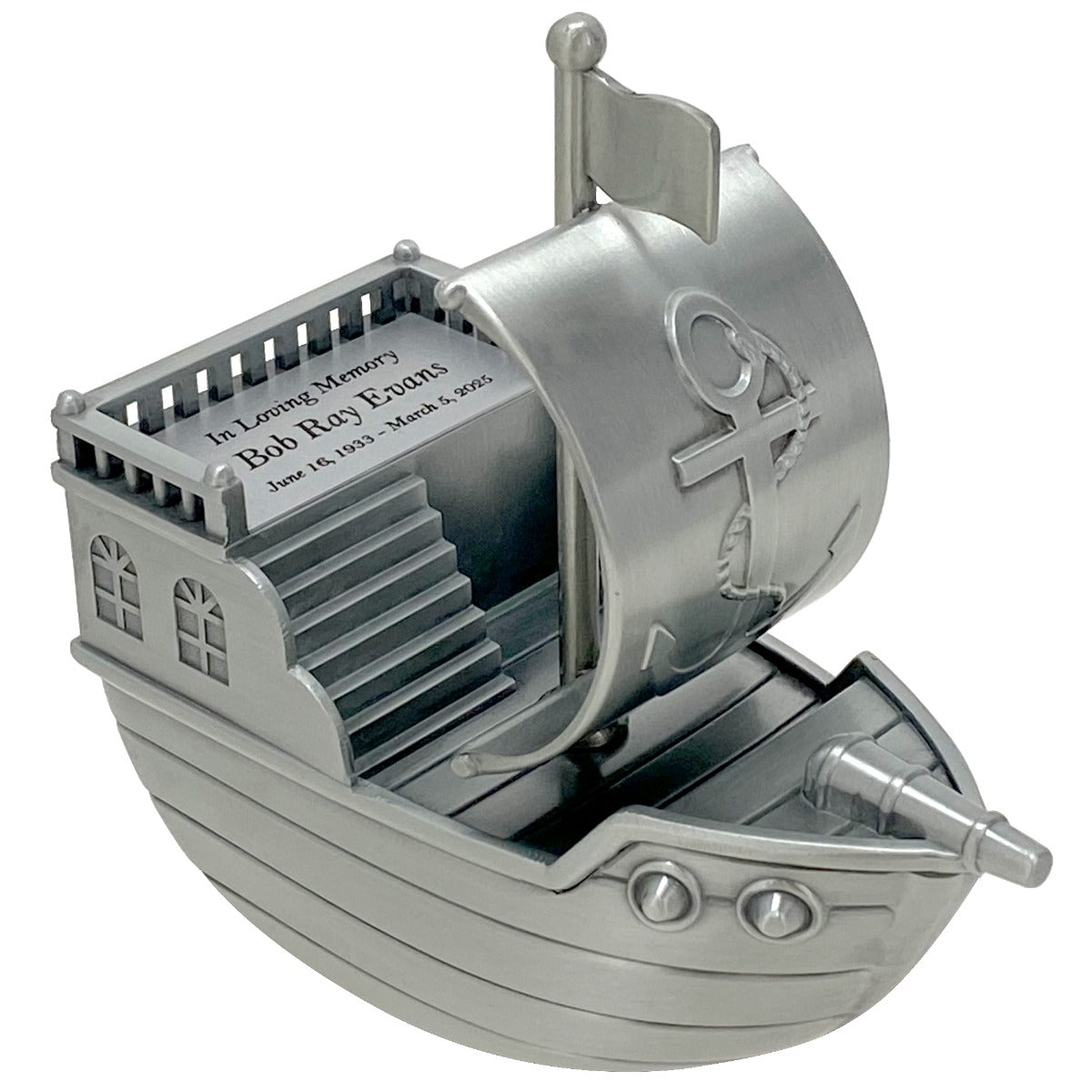 Pirate Keepsake Urn - Unique Pewter Urn For Ashes
