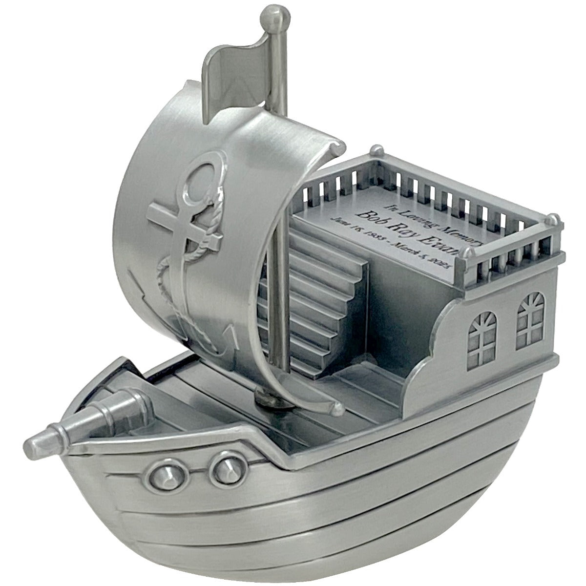 Pirate Keepsake Urn - Unique Pewter Urn For Ashes