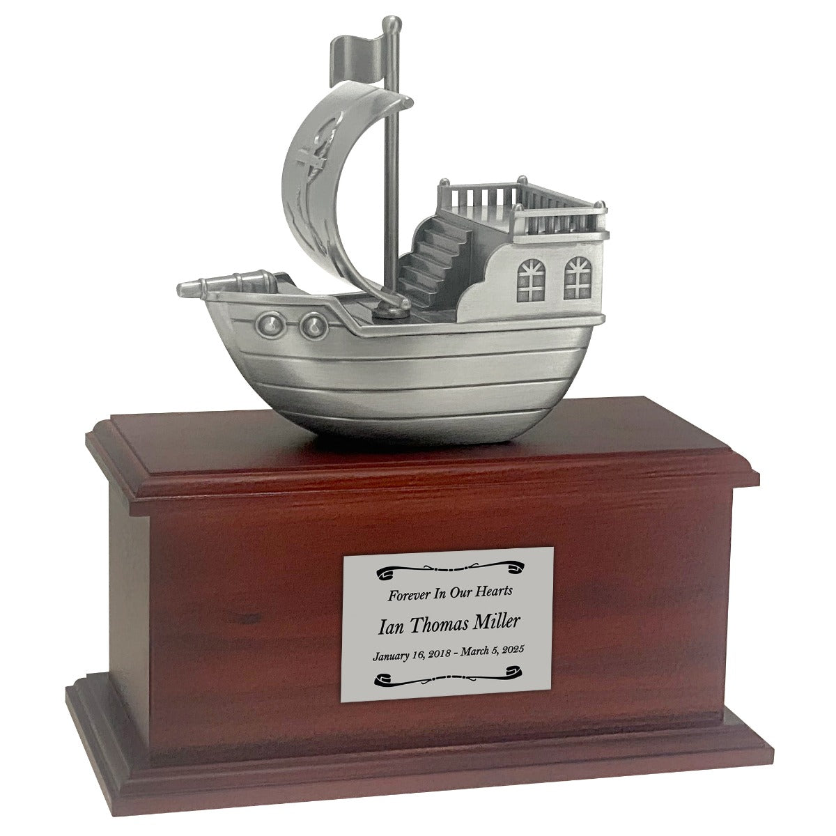 Pirate Ship Child Cremation Urn