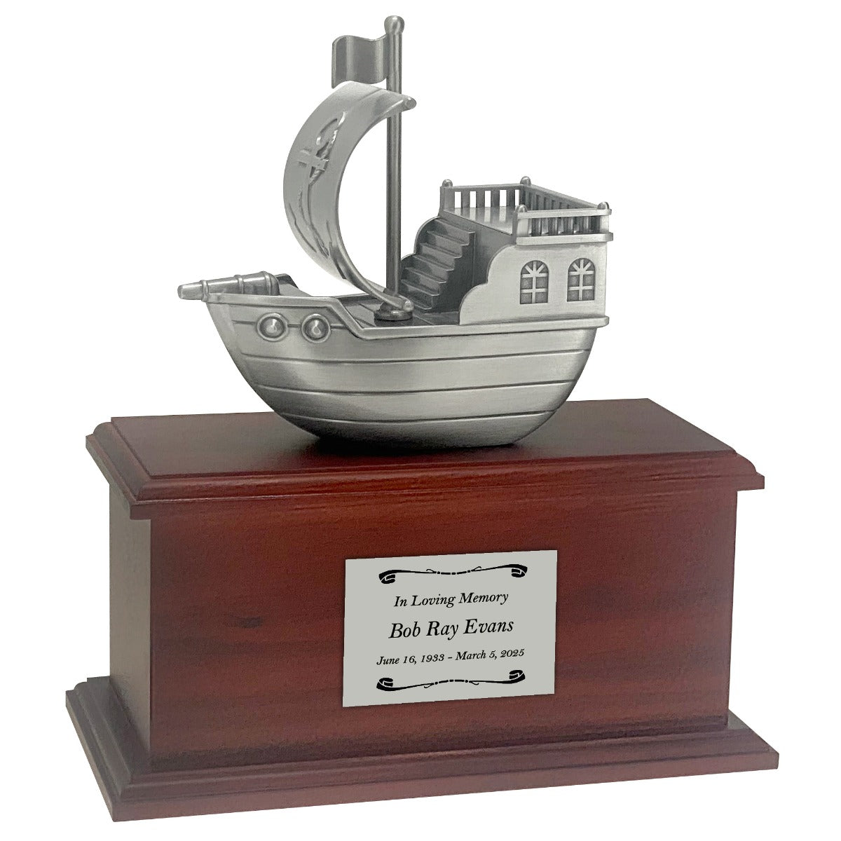 Pirate Ship Small Keepsake Cremation Urn