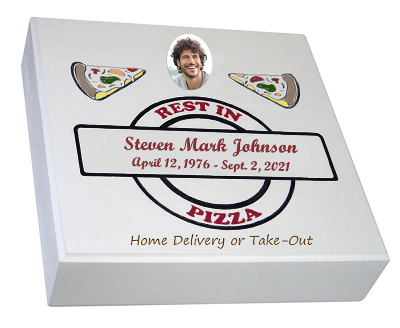 Pizza Box Cremation Urn 