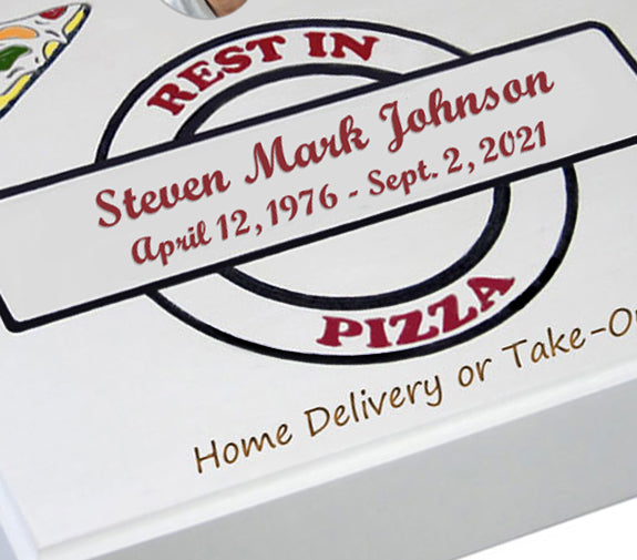 Pizza Box Cremation Urn 