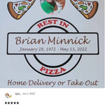 Pizza Box Cremation Urn 