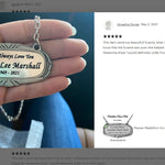 Pewter Medallion Urn Name Plates - Birth & Passing Stone Option