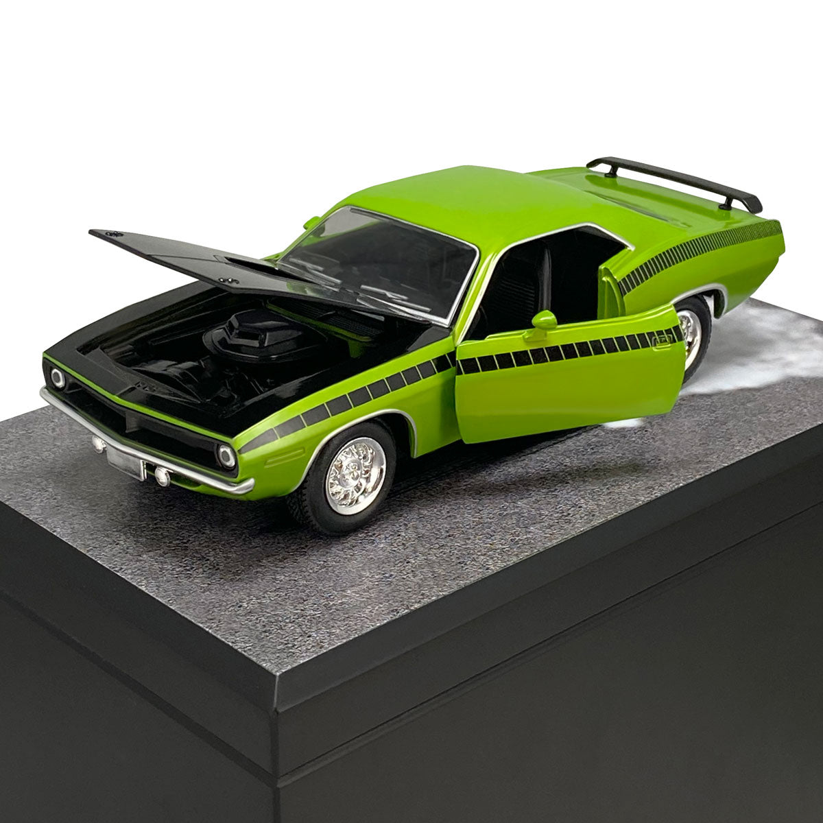 Race Track Companion Cremation Urn & 1970 Plymouth Cuda Décor - With Photos