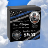 Police SWAT Cremation Urn - Thin Blue Line