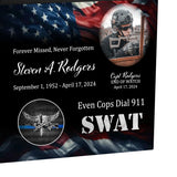 Police SWAT Cremation Urn - USA Flag