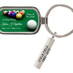 Custom Made Pool Table Keychain Keepsake