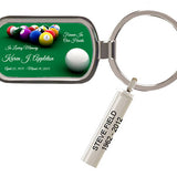 Custom Made Pool Table Keychain Keepsake