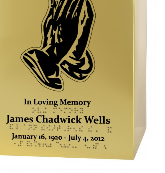 Prayers of Love Braille Urn