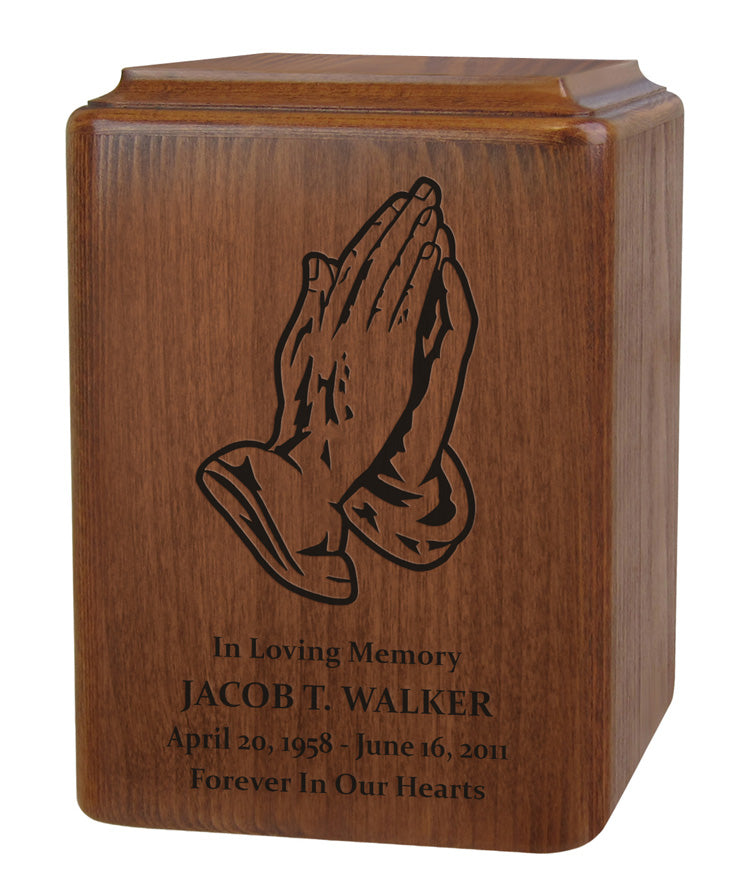 Faithful Praying Hands Urn