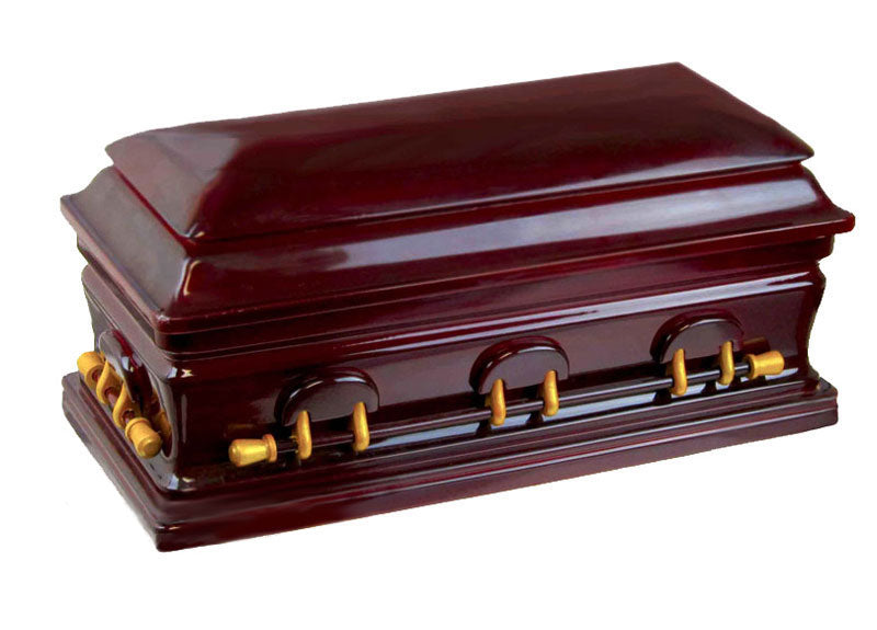 Wood Casket Urn - Adult Cremation Urn For Ashes